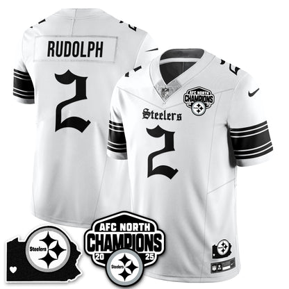 PIT Gothic AFC North Division Champions Vapor Limited Jersey - All Stitched