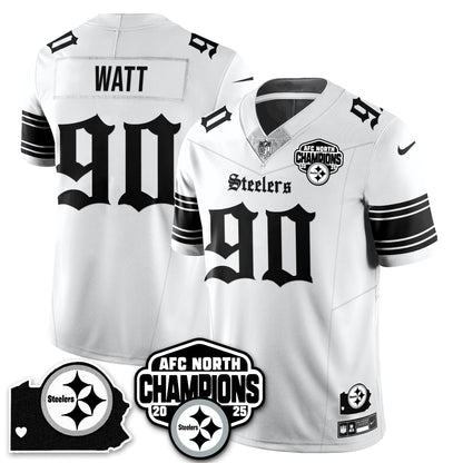 PIT Gothic AFC North Division Champions Vapor Limited Jersey - All Stitched