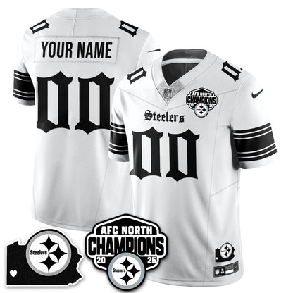PIT Gothic AFC North Division Champions Vapor Limited Jersey - All Stitched