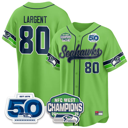 Seattle Seahawks NFC West Division Champions Vapor Limited Baseball Jersey - All Stitched