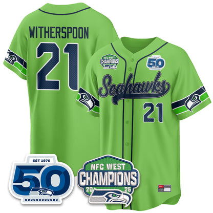 Seattle Seahawks NFC West Division Champions Vapor Limited Baseball Jersey - All Stitched
