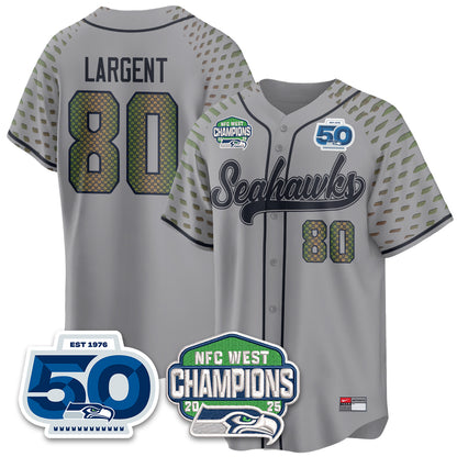 Seattle Seahawks NFC West Division Champions Vapor Limited Baseball Jersey - All Stitched