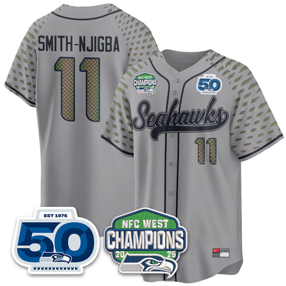 Seattle Seahawks NFC West Division Champions Vapor Limited Baseball Jersey - All Stitched