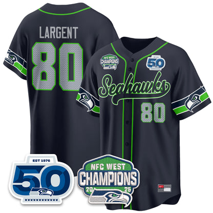 Seattle Seahawks NFC West Division Champions Vapor Limited Baseball Jersey - All Stitched