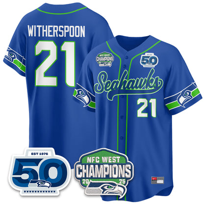 Seattle Seahawks NFC West Division Champions Vapor Limited Baseball Jersey - All Stitched
