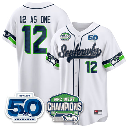Seattle Seahawks NFC West Division Champions Vapor Limited Baseball Jersey - All Stitched