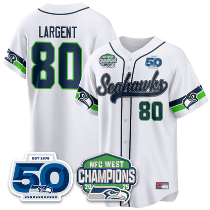 Seattle Seahawks NFC West Division Champions Vapor Limited Baseball Jersey - All Stitched