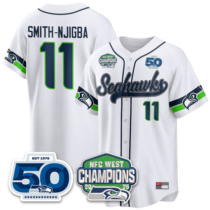 Seattle Seahawks NFC West Division Champions Vapor Limited Baseball Jersey - All Stitched