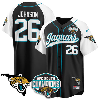 JAX AFC South Division Champions Vapor Limited Baseball Jersey - All Stitched