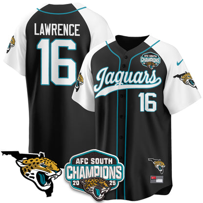 JAX AFC South Division Champions Vapor Limited Baseball Jersey - All Stitched