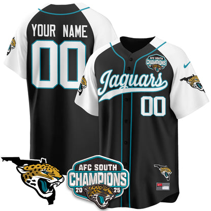 JAX AFC South Division Champions Vapor Limited Baseball Custom Jersey - All Stitched