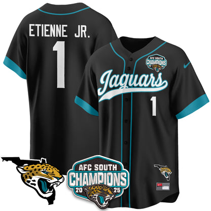 JAX AFC South Division Champions Vapor Limited Baseball Jersey - All Stitched