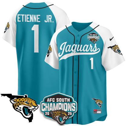 JAX AFC South Division Champions Vapor Limited Baseball Jersey - All Stitched