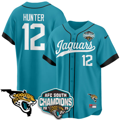 JAX AFC South Division Champions Vapor Limited Baseball Jersey - All Stitched
