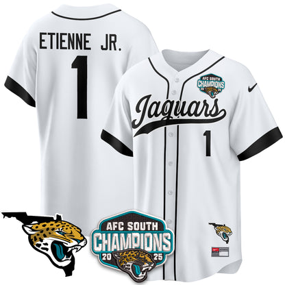 JAX AFC South Division Champions Vapor Limited Baseball Jersey - All Stitched