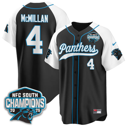 Carolina Panthers NFC South Division Champions Vapor Limited Baseball Jersey - All Stitched