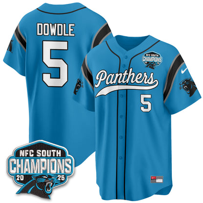 Carolina Panthers NFC South Division Champions Vapor Limited Baseball Jersey - All Stitched