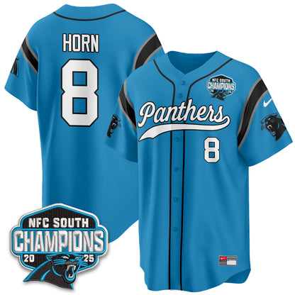Carolina Panthers NFC South Division Champions Vapor Limited Baseball Jersey - All Stitched