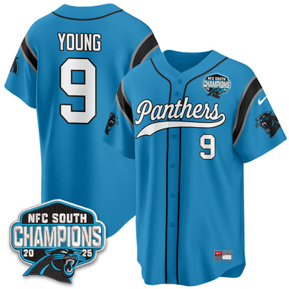 Carolina Panthers NFC South Division Champions Vapor Limited Baseball Jersey - All Stitched