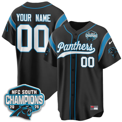Carolina Panthers NFC South Division Champions Vapor Limited Baseball Jersey - All Stitched