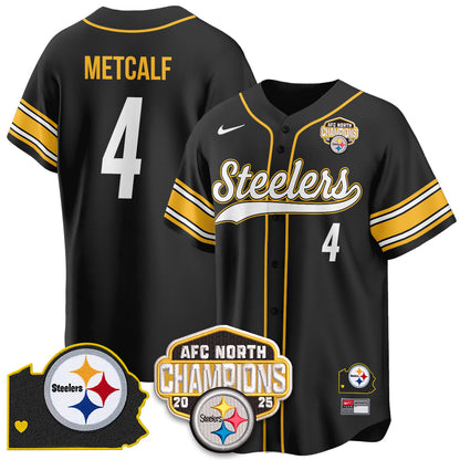 PIT AFC North Division Champions Vapor Limited Baseball Jersey - All Stitched