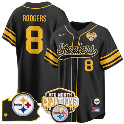 PIT AFC North Division Champions Vapor Limited Baseball Jersey - All Stitched
