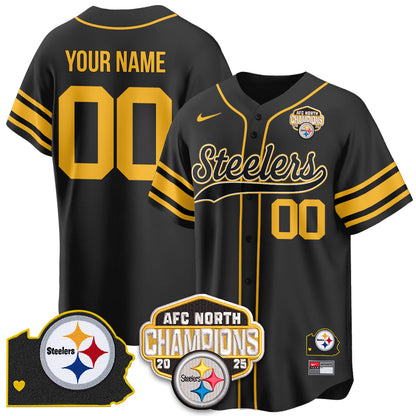 PIT AFC North Division Champions Vapor Limited Baseball Jersey - All Stitched