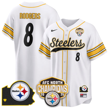 PIT AFC North Division Champions Vapor Limited Baseball Jersey - All Stitched