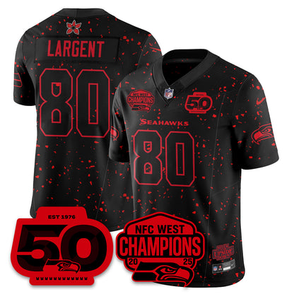 Seattle Seahawks Stranger Things NFC West Division Champions Vapor Limited Jersey - All Stitched