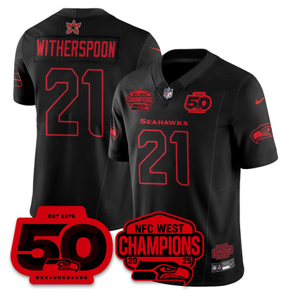 Seattle Seahawks Stranger Things NFC West Division Champions Vapor Limited Jersey - All Stitched
