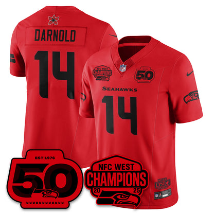 Seattle Seahawks Stranger Things NFC West Division Champions Vapor Limited Jersey - All Stitched