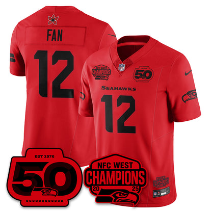 Seattle Seahawks Stranger Things NFC West Division Champions Vapor Limited Jersey - All Stitched