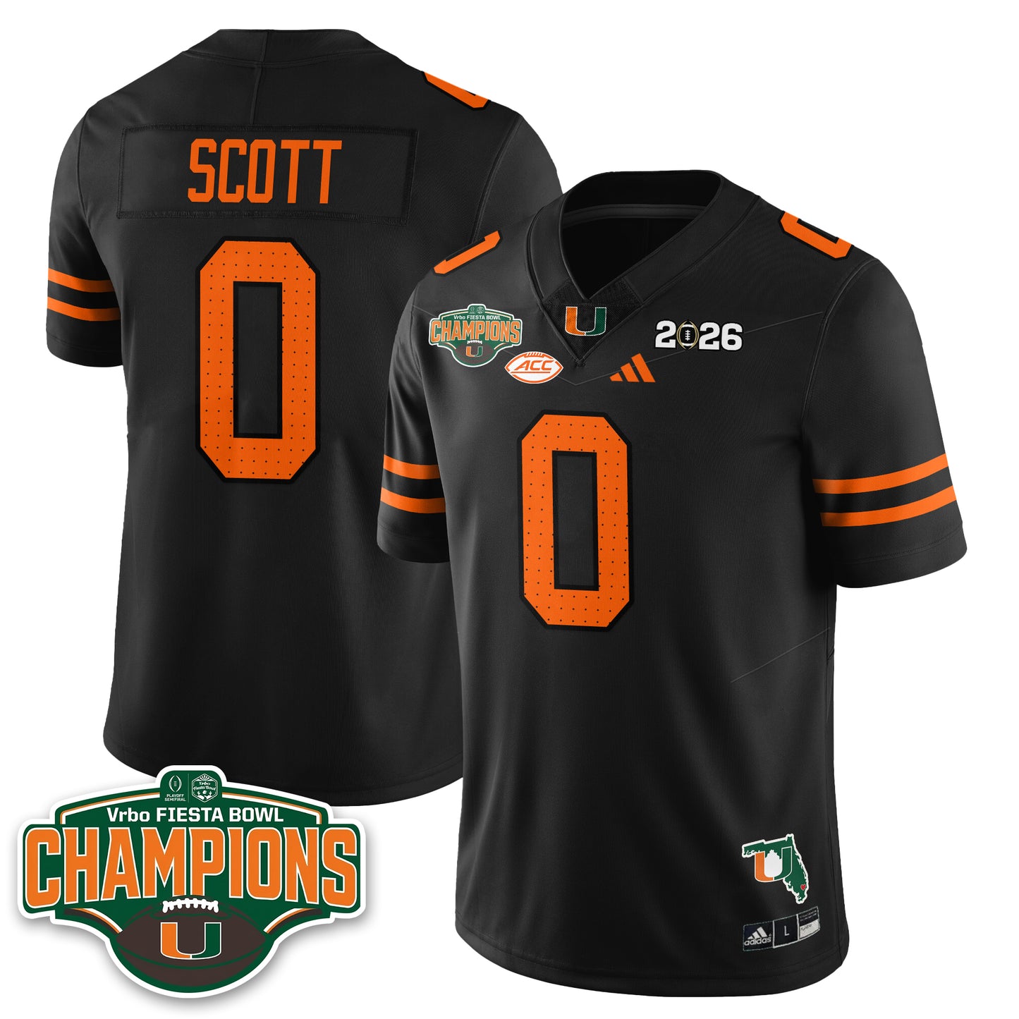 MIA Football Vapor Limited Jersey V2 - Fiesta Bowl Champions - All Stitched
