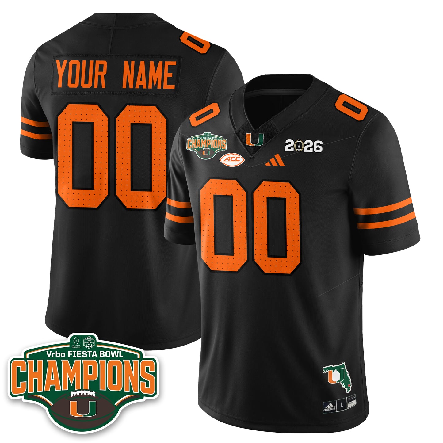MIA Football Vapor Limited Jersey V2 - Fiesta Bowl Champions - All Stitched
