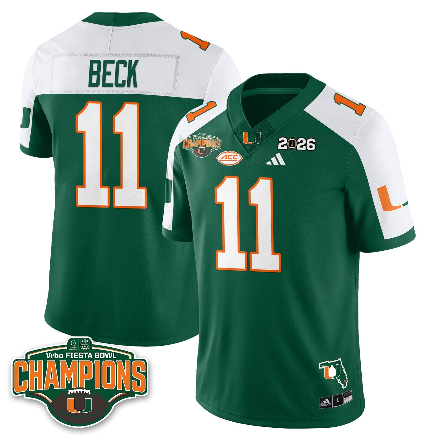 MIA Football Vapor Limited Jersey V2 - Fiesta Bowl Champions - All Stitched