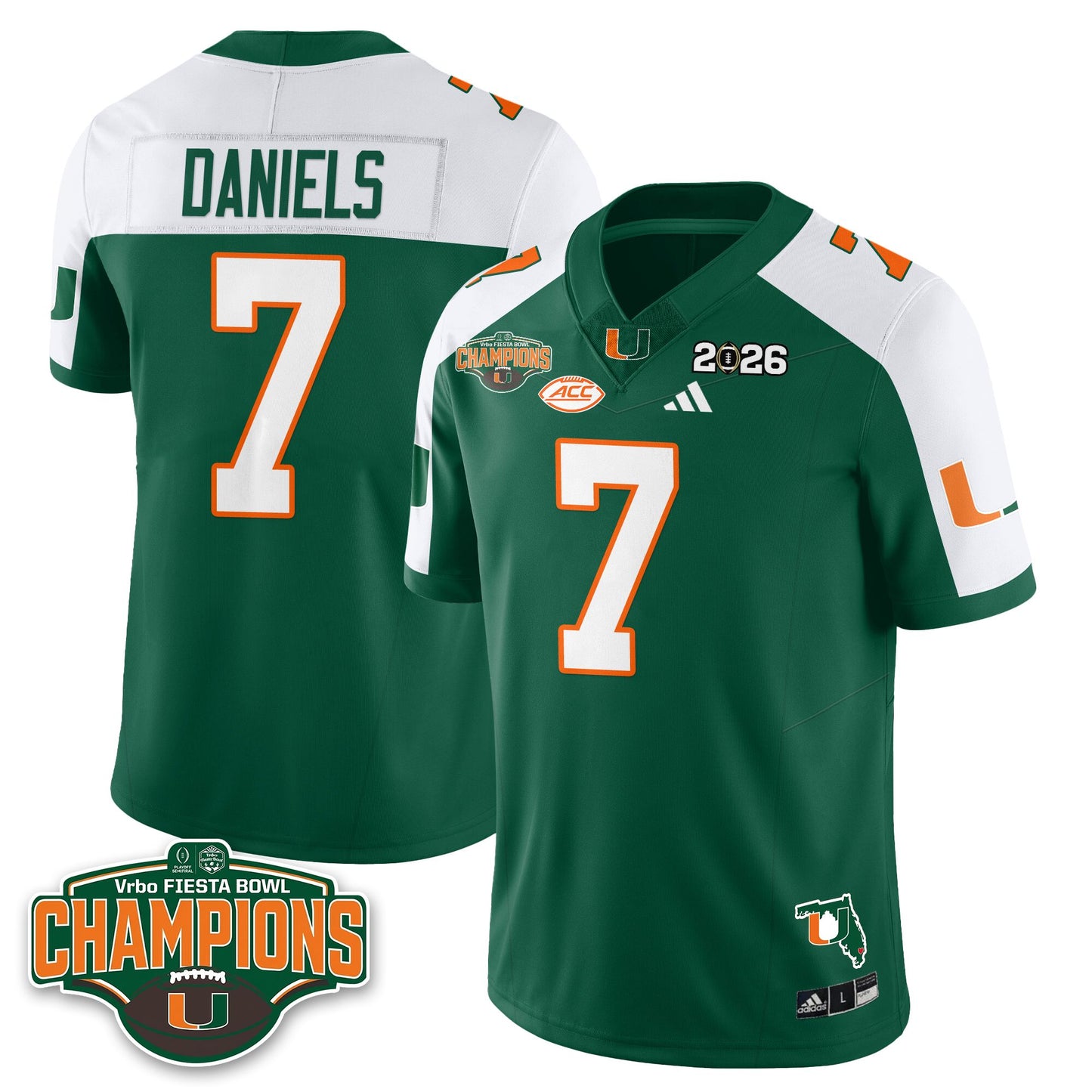 MIA Football Vapor Limited Jersey V2 - Fiesta Bowl Champions - All Stitched