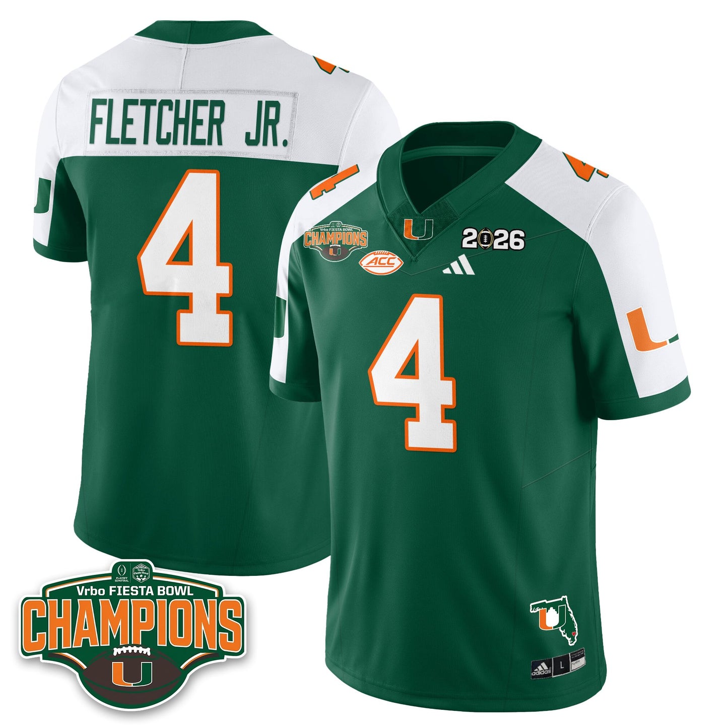 MIA Football Vapor Limited Jersey V2 - Fiesta Bowl Champions - All Stitched