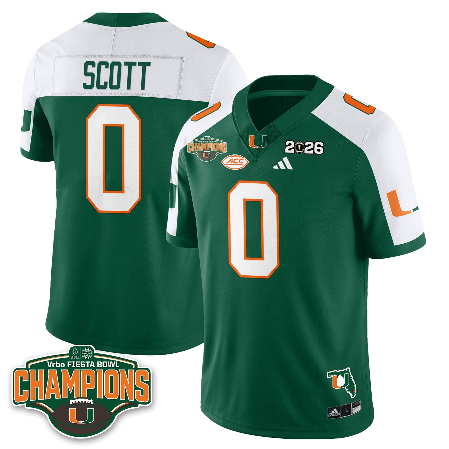 MIA Football Vapor Limited Jersey V2 - Fiesta Bowl Champions - All Stitched