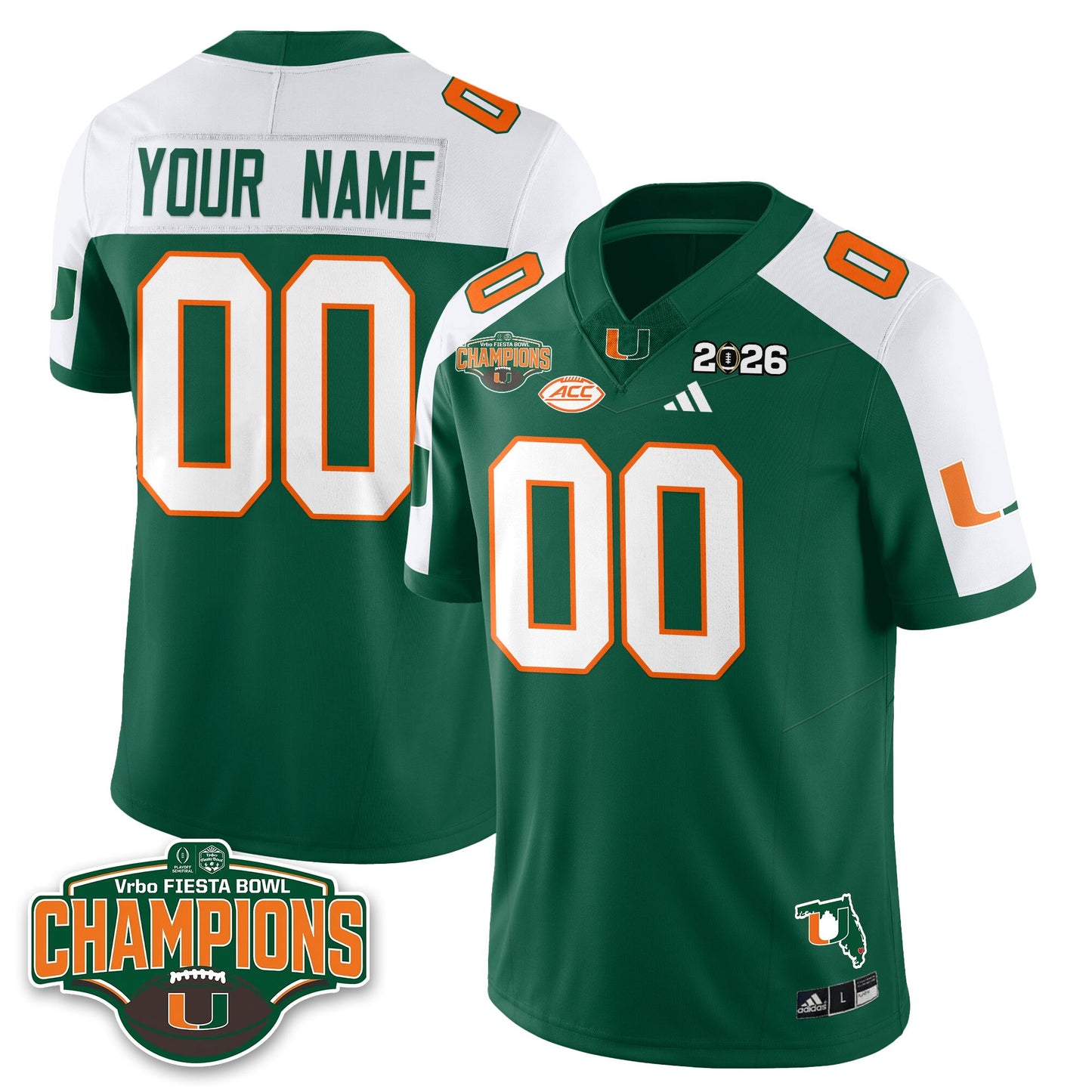 MIA Football Vapor Limited Jersey V2 - Fiesta Bowl Champions - All Stitched