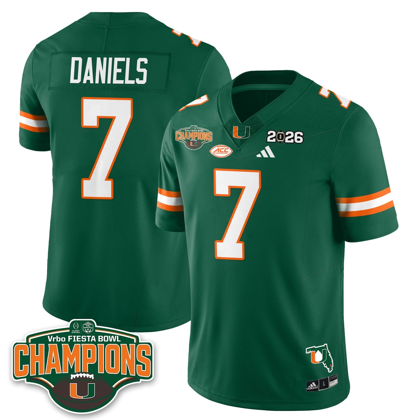 MIA Football Vapor Limited Jersey V2 - Fiesta Bowl Champions - All Stitched