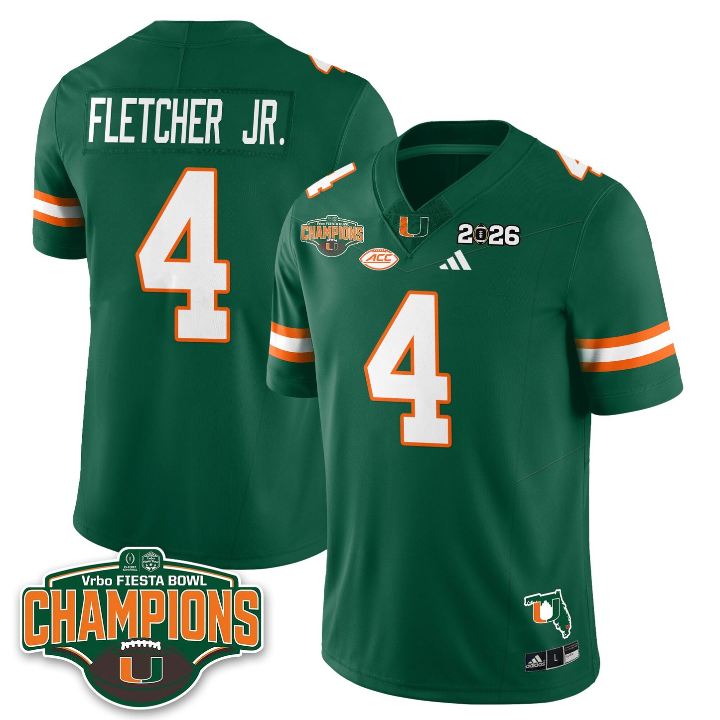 MIA Football Vapor Limited Jersey V2 - Fiesta Bowl Champions - All Stitched
