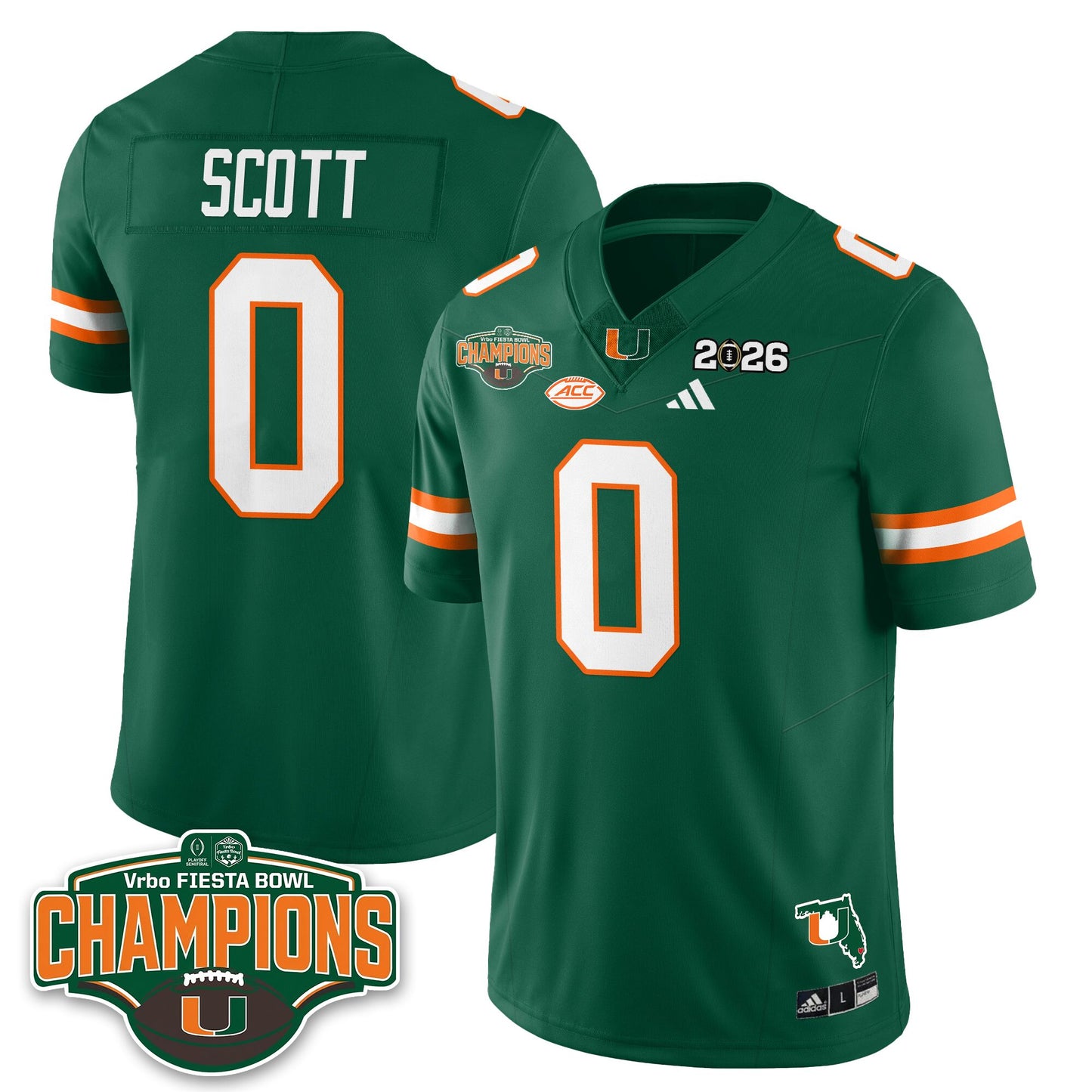 MIA Football Vapor Limited Jersey V2 - Fiesta Bowl Champions - All Stitched
