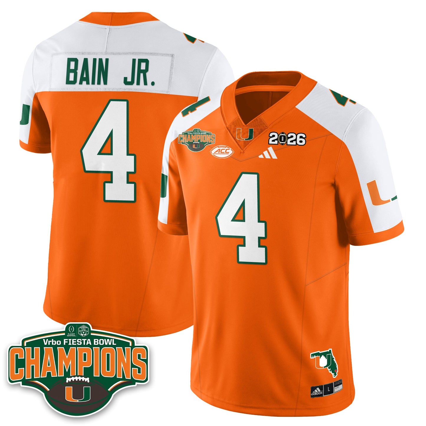 MIA Football Vapor Limited Jersey V2 - Fiesta Bowl Champions - All Stitched
