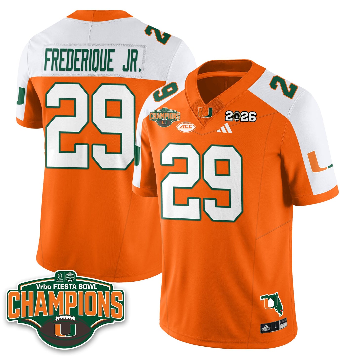 MIA Football Vapor Limited Jersey V2 - Fiesta Bowl Champions - All Stitched