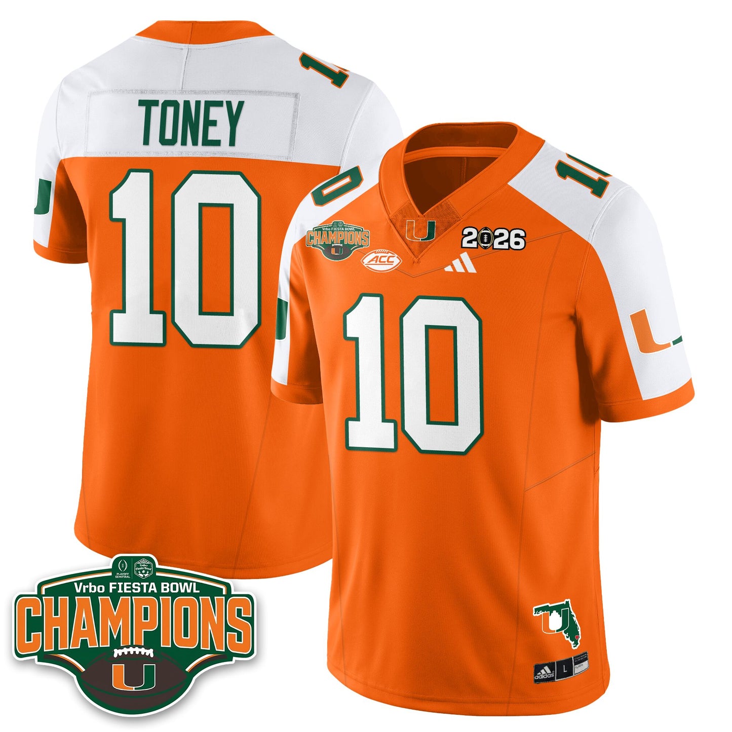 MIA Football Vapor Limited Jersey V2 - Fiesta Bowl Champions - All Stitched