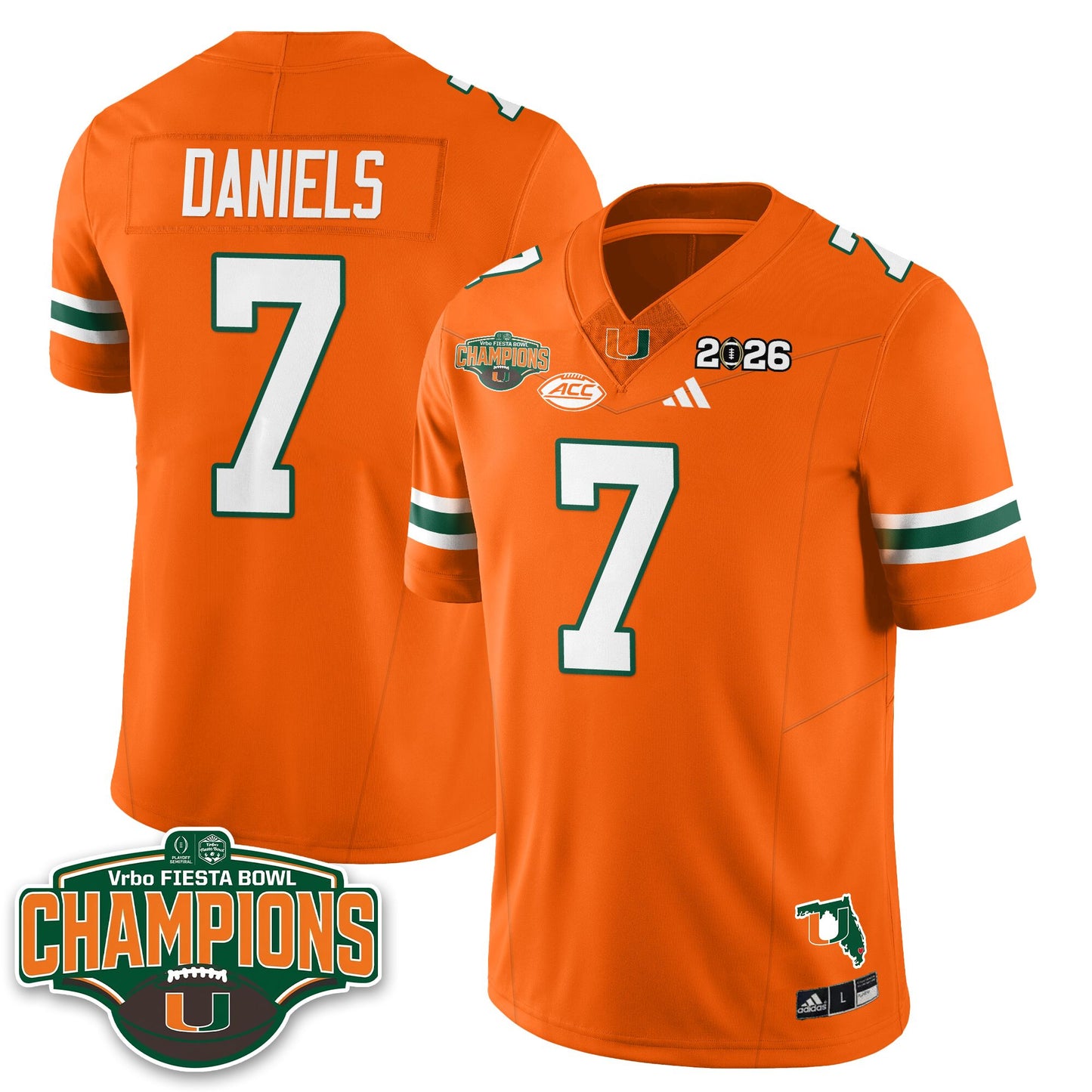 MIA Football Vapor Limited Jersey V2 - Fiesta Bowl Champions - All Stitched