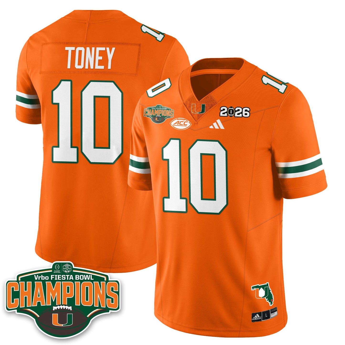 MIA Football Vapor Limited Jersey V2 - Fiesta Bowl Champions - All Stitched