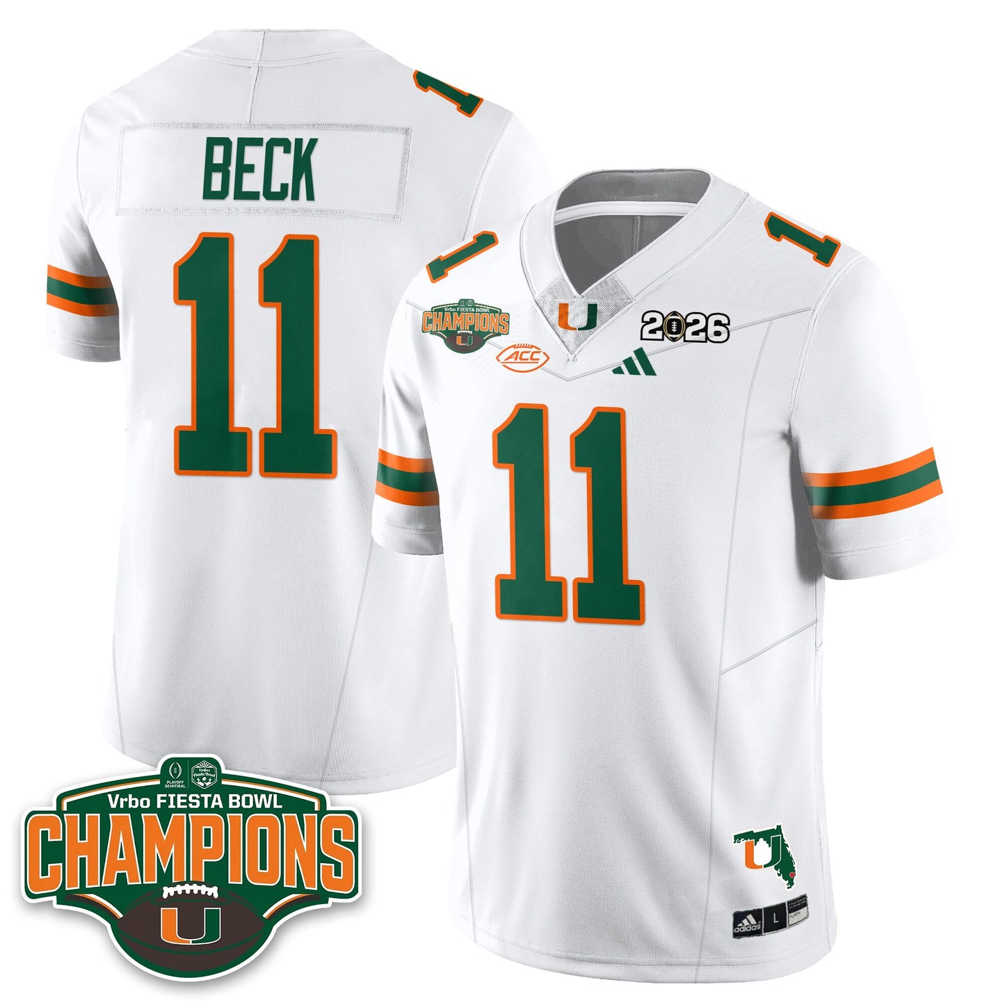 MIA Football Vapor Limited Jersey V2 - Fiesta Bowl Champions - All Stitched