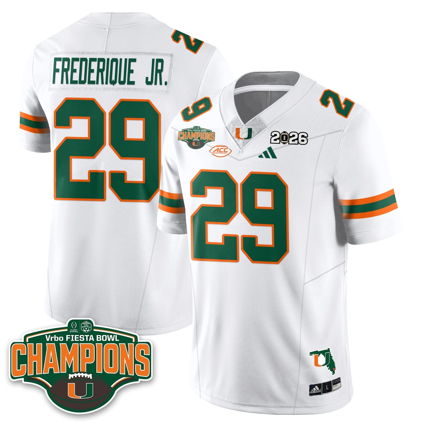 MIA Football Vapor Limited Jersey V2 - Fiesta Bowl Champions - All Stitched
