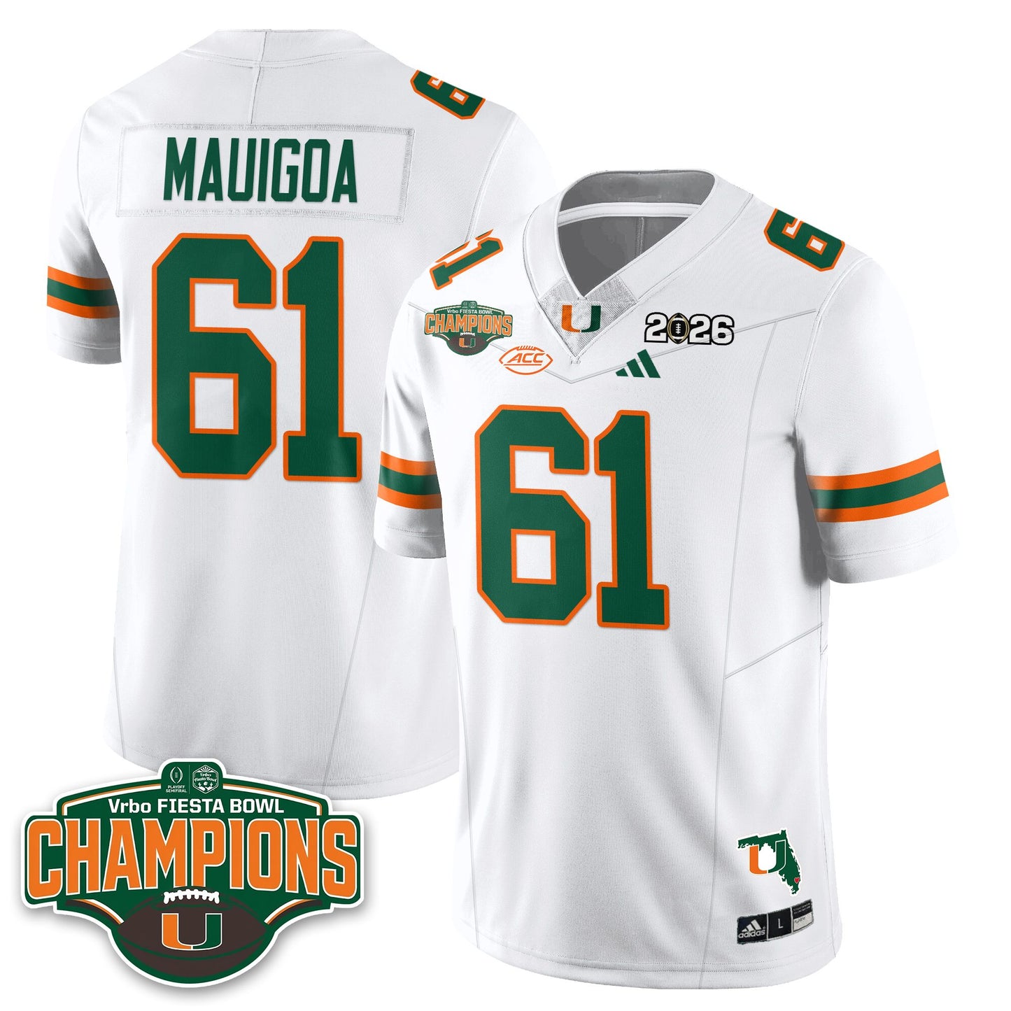 MIA Football Vapor Limited Jersey V2 - Fiesta Bowl Champions - All Stitched
